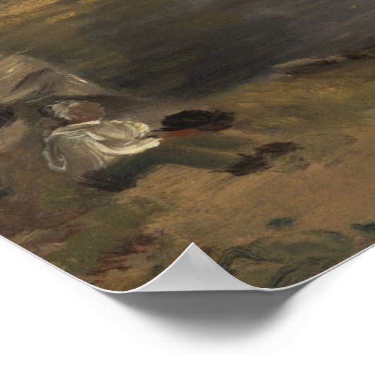 Constable - Flatford Lock Poster (Hoek)