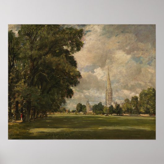 Constable - Salisbury kathedraal van de onderzeese Poster (Voorkant)