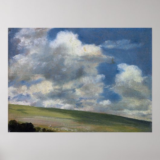 Constable - Scène op de Downs bij Brighton Poster (Voorkant)