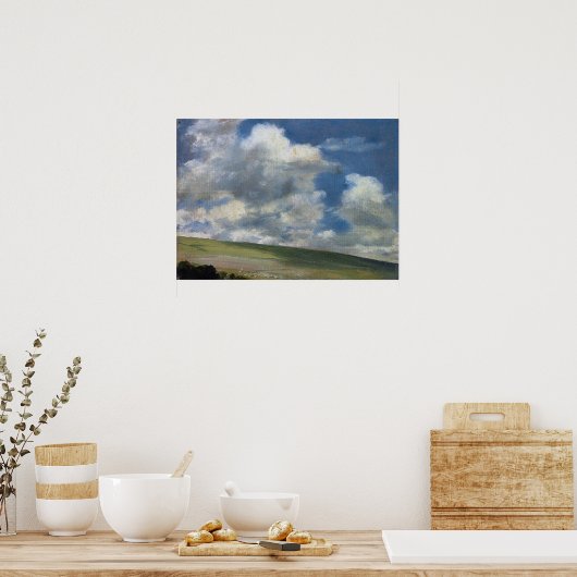 Constable - scène op de downs nabij Brighton Poster (Keuken)