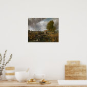 Constable - Studie van een boot die een sluis pass Poster (Keuken)