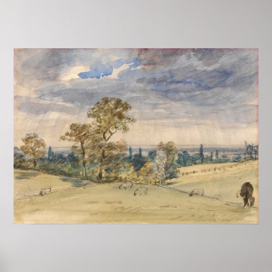 Constable - Suffolk Landschap Poster (Voorkant)