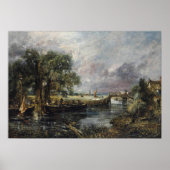 Constable - Uitzicht op de steur nabij Dedham Poster (Voorkant)