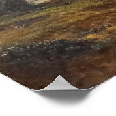 Constable - Uitzicht van dedham uit oost - berghol Poster (Hoek)