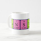 Constança nom de table périodique mug (Devant gauche)