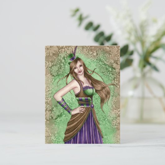 Constance - Carte postale Steampunk (Debout devant)