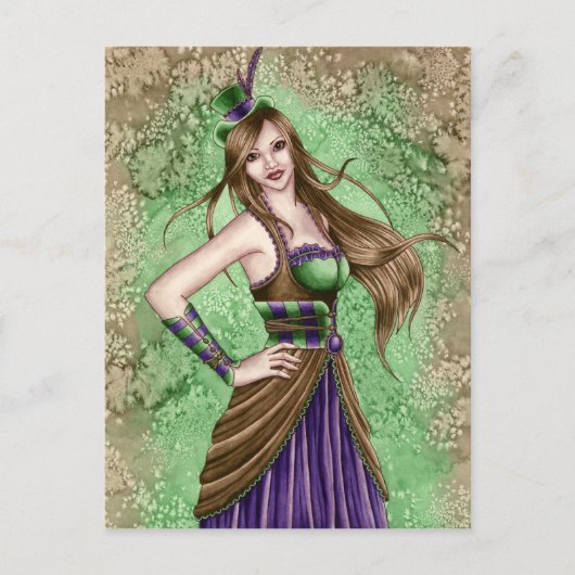 Constance - Carte postale Steampunk (Devant)