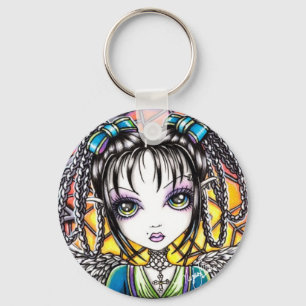 Constance Glas in lood Angel Sleutelhanger