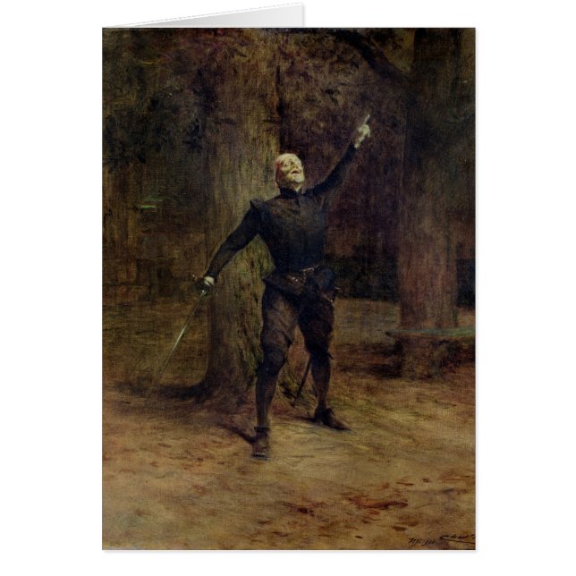 Constant Coquelin als Cyrano de Bergerac (Voorkant)