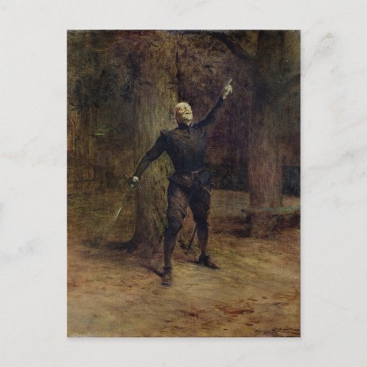 Constant Coquelin als Cyrano de Bergerac Briefkaart (Voorkant)