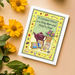 Constante vriendschap Inspirerend Briefkaart