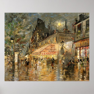 Constantin Korovin: Cafe La Marine, Parijs Poster
