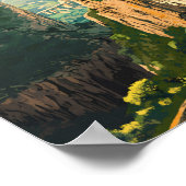 Constantine Algeria Travel Art Vintage Poster (Hoek)