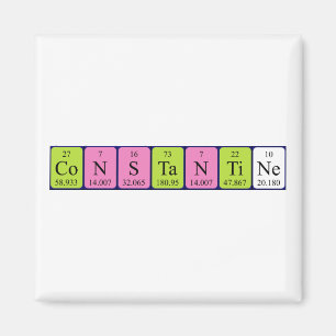 Constantine periodieke table name magnet magneet
