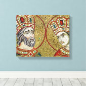 Constantine the Great and St. Helena Canvas Afdruk (Insitu (Houten vloer))
