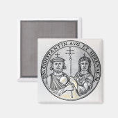 Constantine VI en zijn moeder Irene Magneet (Voorkant / Achterkant)