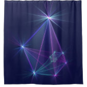 Constellatie, Abstracte Fantasy Fractal Art Douchegordijn (Voorkant)