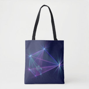 Constellatie, Abstracte Fantasy Fractal Art Draagtas