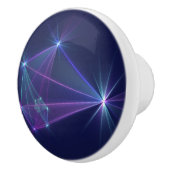 Constellatie, Abstracte Fantasy Fractal Art Keramische Knop (Rechts)