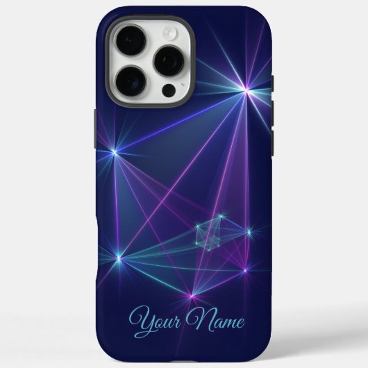 Constellatie, Abstracte Fantasy Fractal Art Name Case-Mate iPhone Case (Achterkant)