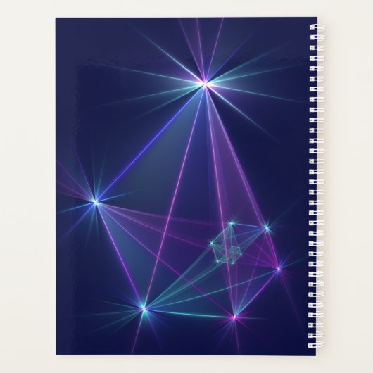 Constellatie, Abstracte Fantasy Fractal Art Name Planner (Achterkant)