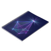 Constellatie, Abstracte Fantasy Fractal Art Notitieboek (Linkerzijde)