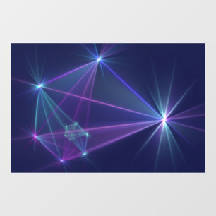 Constellatie, Abstracte Fantasy Fractal Art Raamsticker