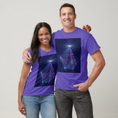 Constellatie, Abstracte Fantasy Fractal Art T-shirt (Unisex)