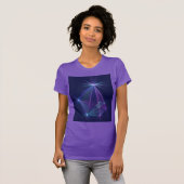 Constellatie, Abstracte Fantasy Fractal Art T-shirt (Voorkant volledig)