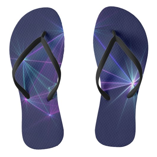 Constellatie, Abstracte Fantasy Fractal Art Teenslippers (Voetbed)
