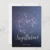 Constellatie hemeltafelnummer Boogschutter Kaart (Achterkant)