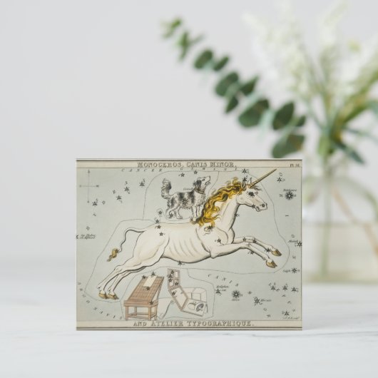 constellatie illustratie briefkaart (Staand voorkant)