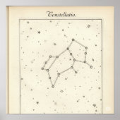  constellatie illustratie poster (Voorkant)