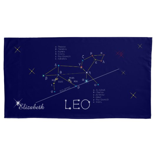 Constellatie LEO uniek, elegant Kussensloop (Voorkant)
