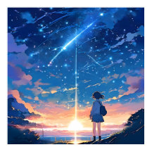 Constellatie met vallende sterren