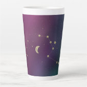 Constellatie Ombré Galaxy Latte Mok (Voorkant)