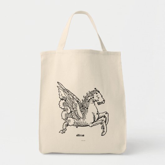 Constellatie: Pegasus Tote Bag (Voorkant)