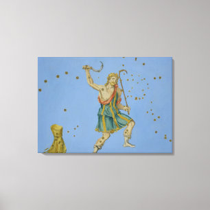Constellatie van Bootes uit 'Uranometria' door Joh Canvas Afdruk