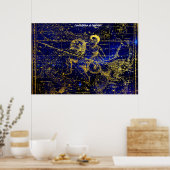 Constellatie van Capricorn Poster (Keuken)