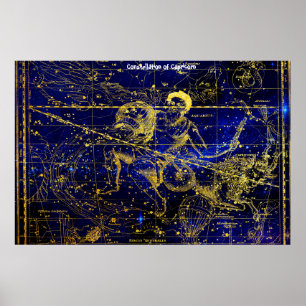 Constellatie van Capricorn Poster