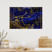 Constellatie van de paarden poster (Keuken)