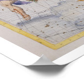 Constellatie van Perseus en Andromeda uit Atla Poster (Hoek)