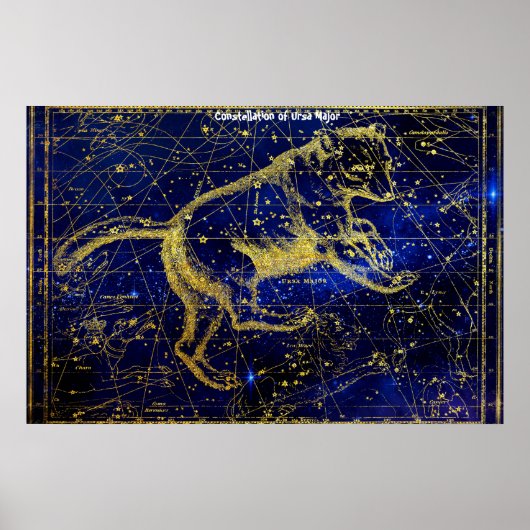 Constellatie van Ursa Major Poster (Voorkant)
