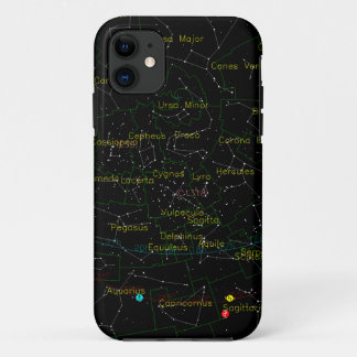 Constellatiekaart van de hemel iPhone 11 hoesje