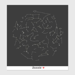 Constellaties op het noordelijk halfrond sticker