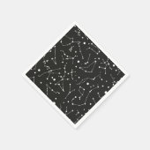 Constellaties Wit en Zwart Servetten (Hoek)
