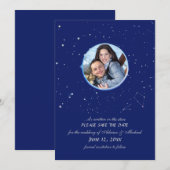 Constellation All Blue Photo Announcement Kaart (Voorkant / Achterkant)