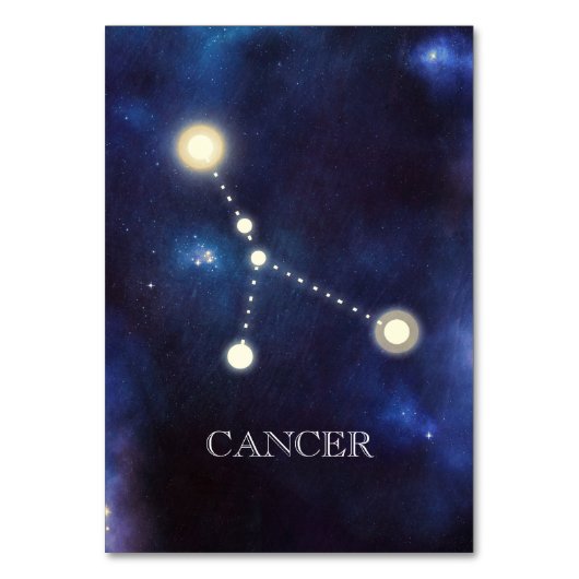 Constellation | Cancer | Numéro de table mariage (Dos)