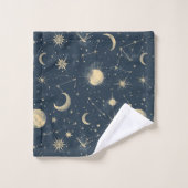 Constellation céleste - Nuit étoilée (3) (Gant de toilette)