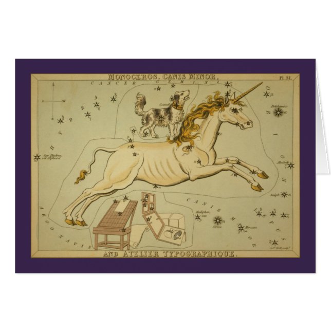Constellation de Monoceros (licorne) (Devant horizontal)